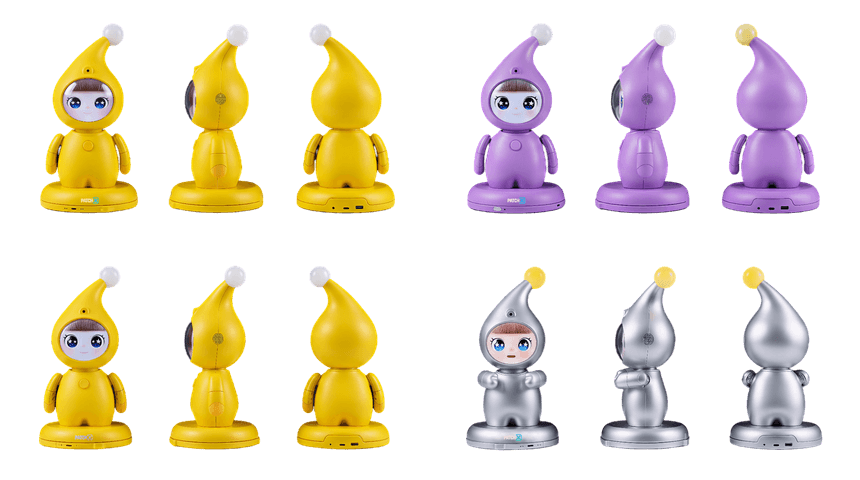 PatchX education robot concept in three colorways